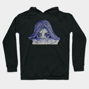 Scary girl face Hoodie